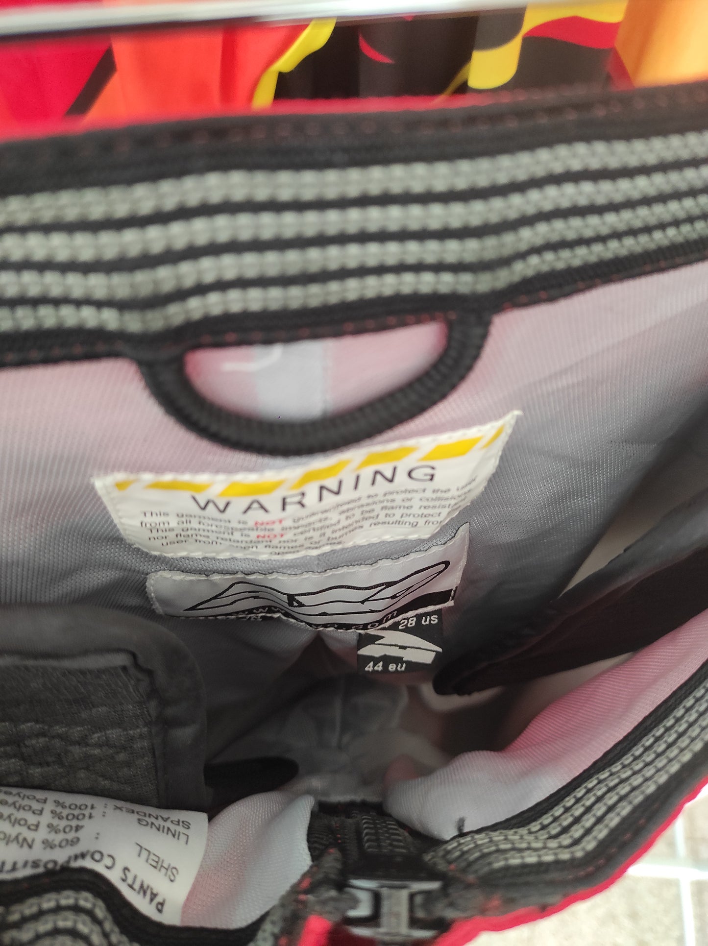 Pantalón motocross AXO rojo talla S