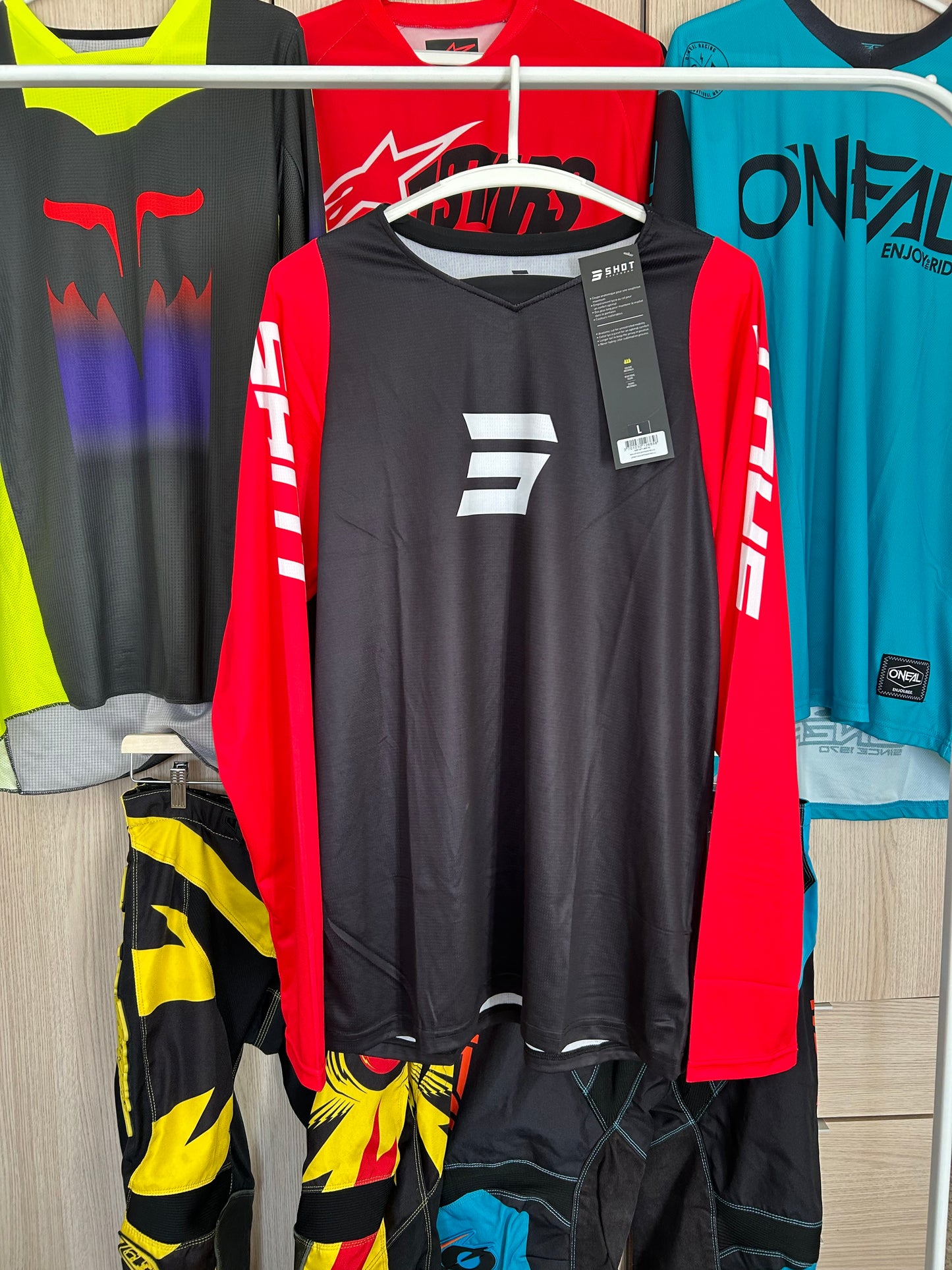 Camiseta motocross Shot L