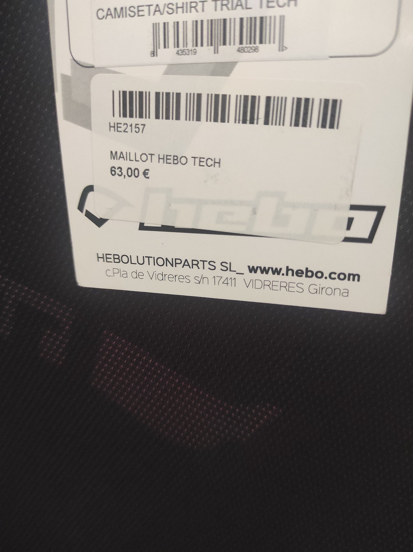 Oferta camiseta Hebo M