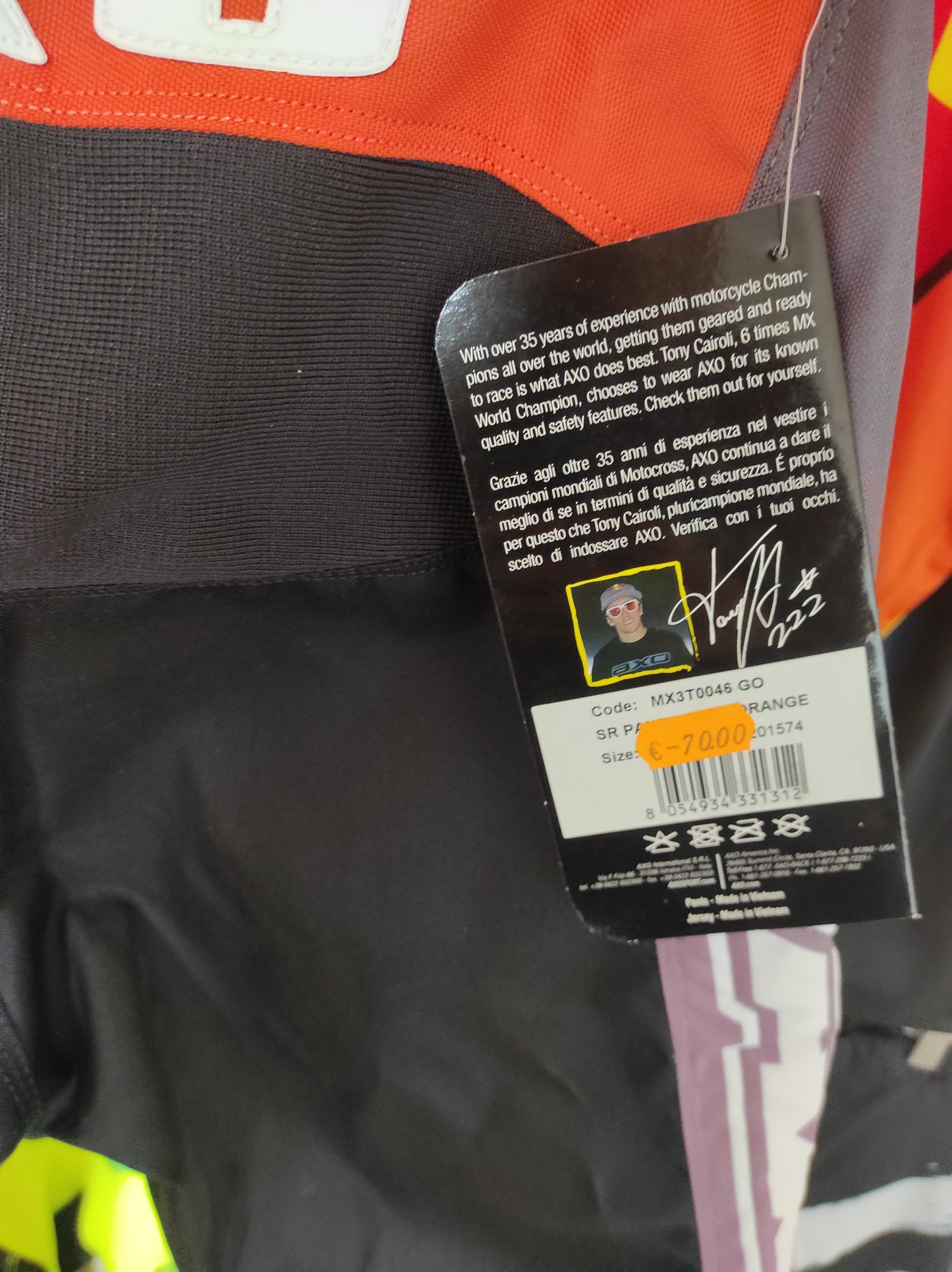 Pantalón motocross Axo Edición Cairoli