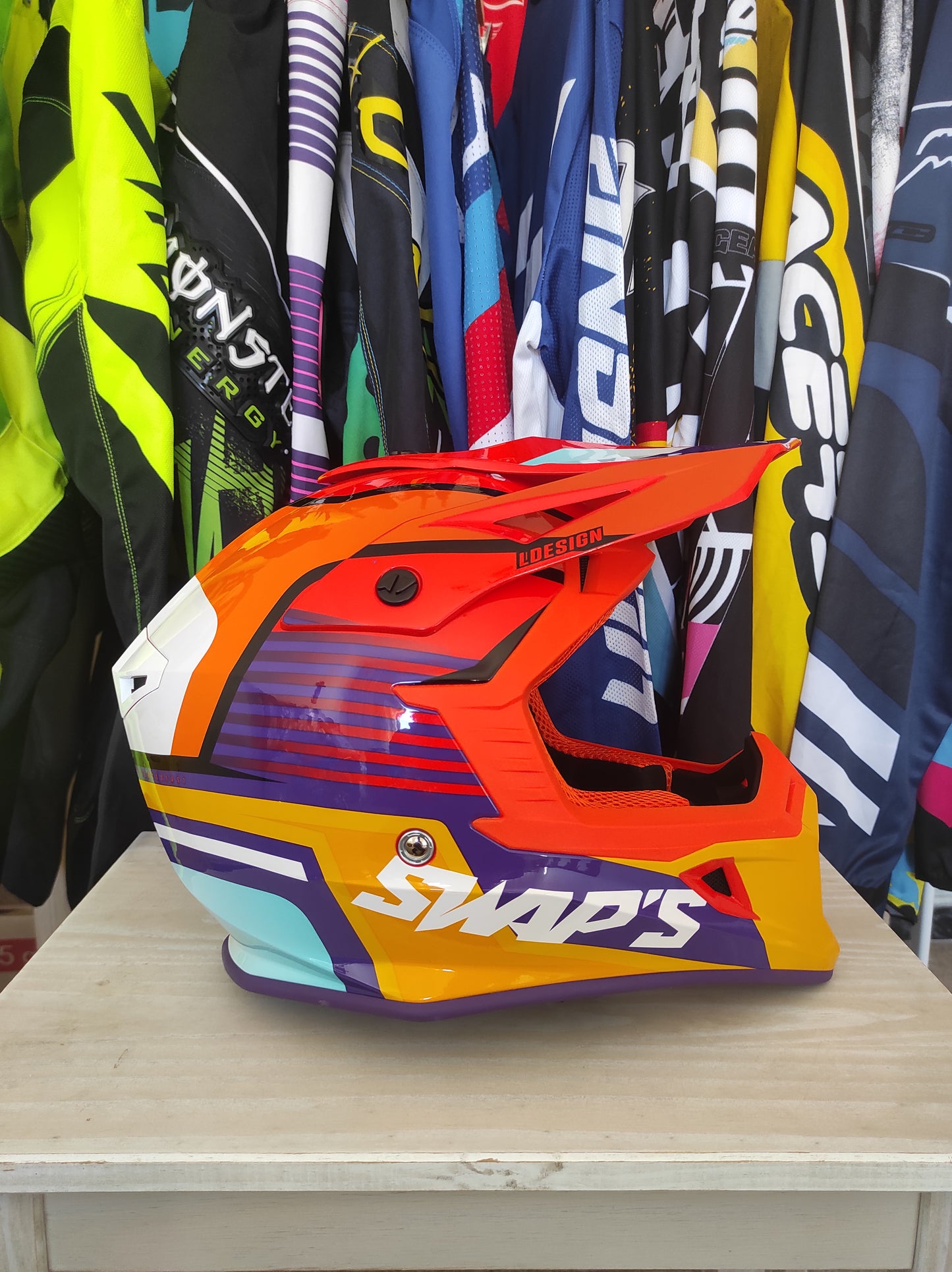 Casco motocross SWAPS (CON TARA)